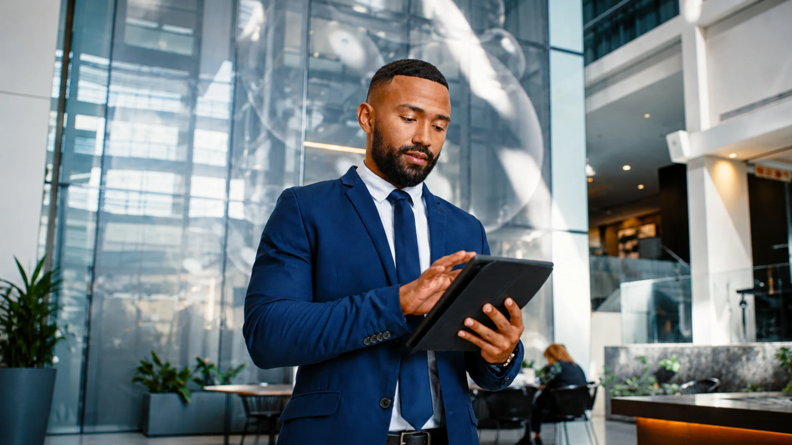 Travel professional using digital tools to manage faster airline group quotes and streamline agency group booking processes.